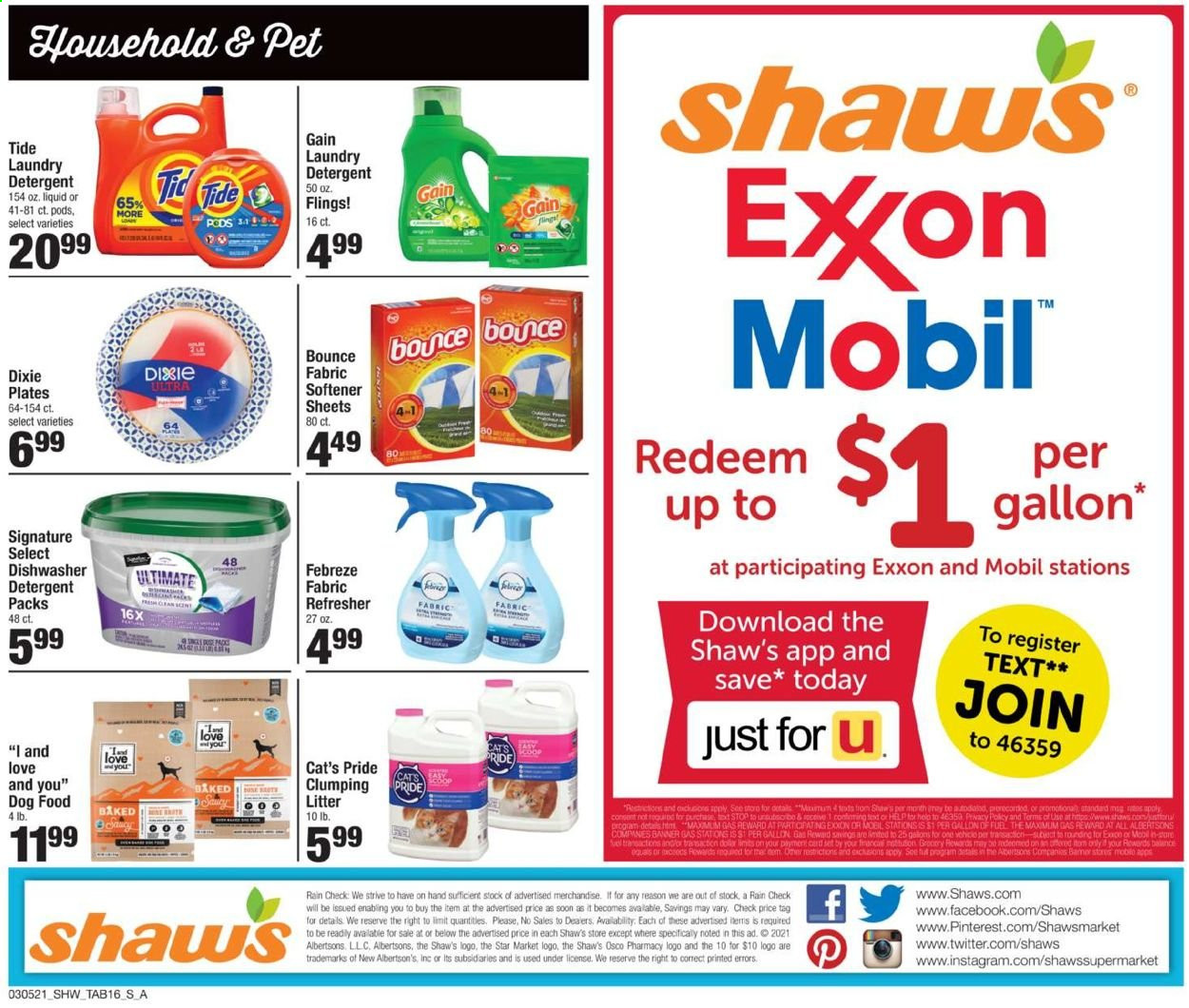 Shaw’s ad - 03/05/2021 - 04/08/2021. Page 16