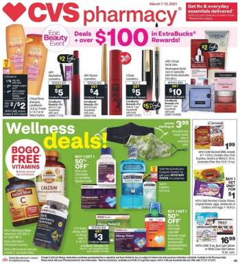 CVS Pharmacy Flyer - 03.07.2021 - 03.13.2021.