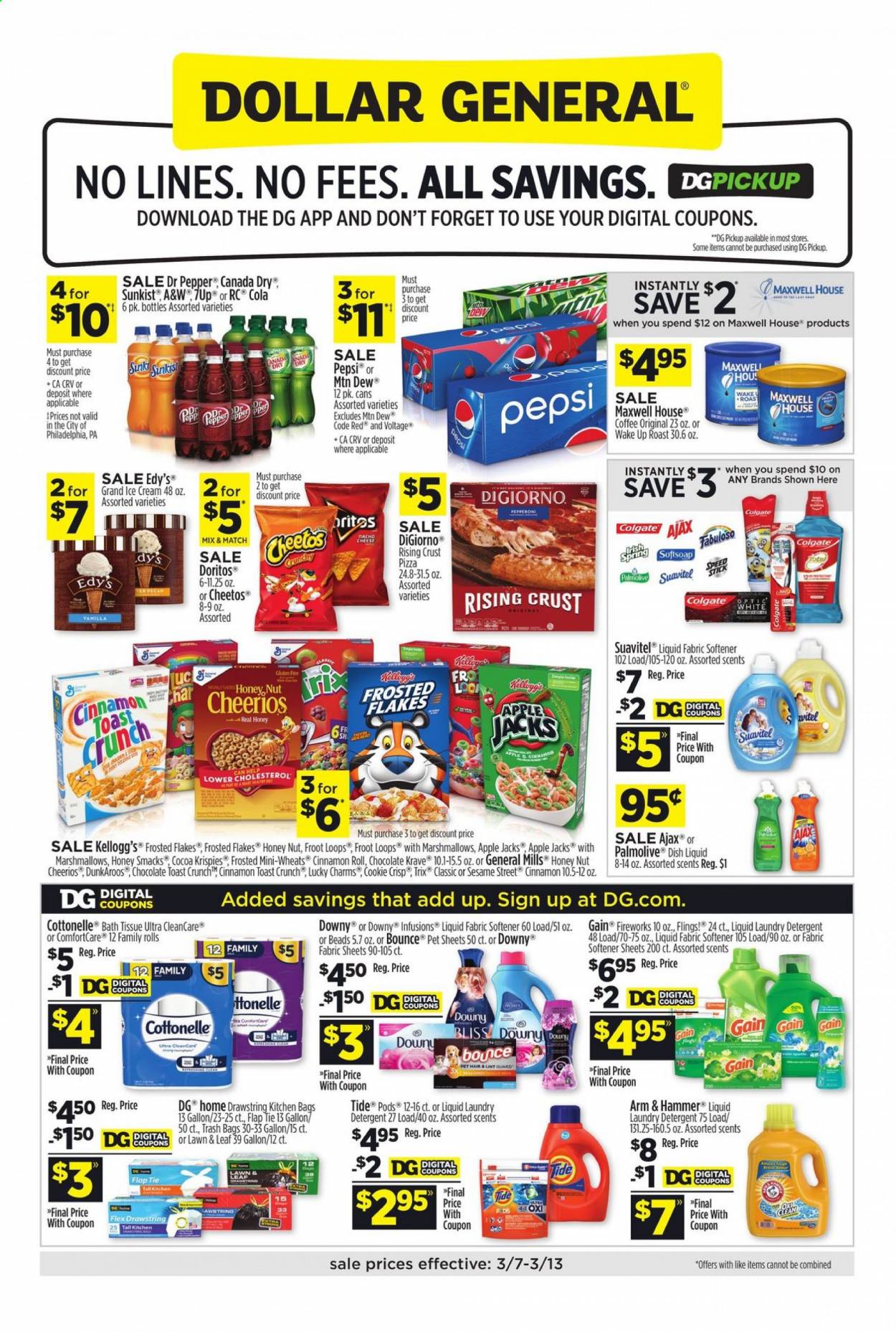 Dollar General ad - 03/07/2021 - 03/13/2021. Page 1
