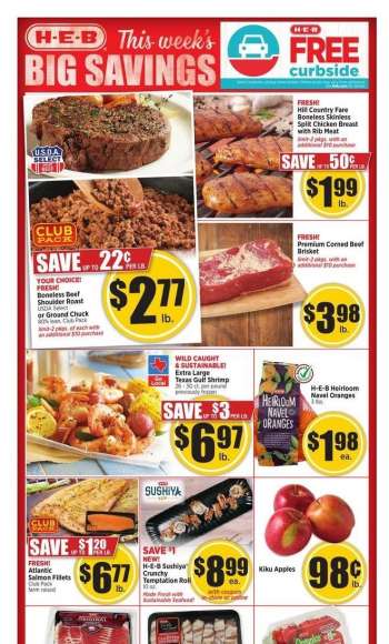 H-E-B Flyer - 03.10.2021 - 03.16.2021.