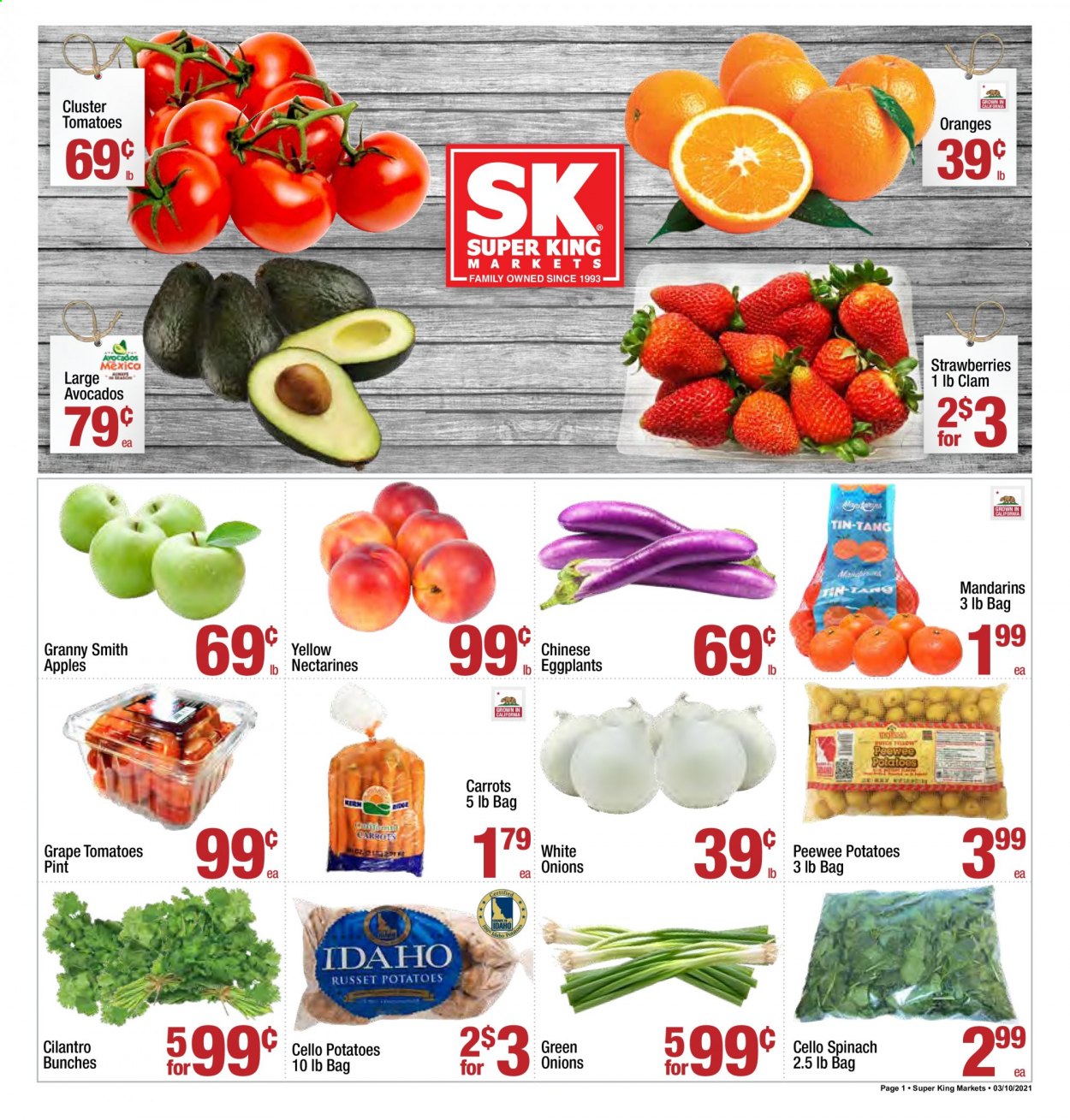 Super King Markets ad - 03/10/2021 - 03/16/2021. Page 1