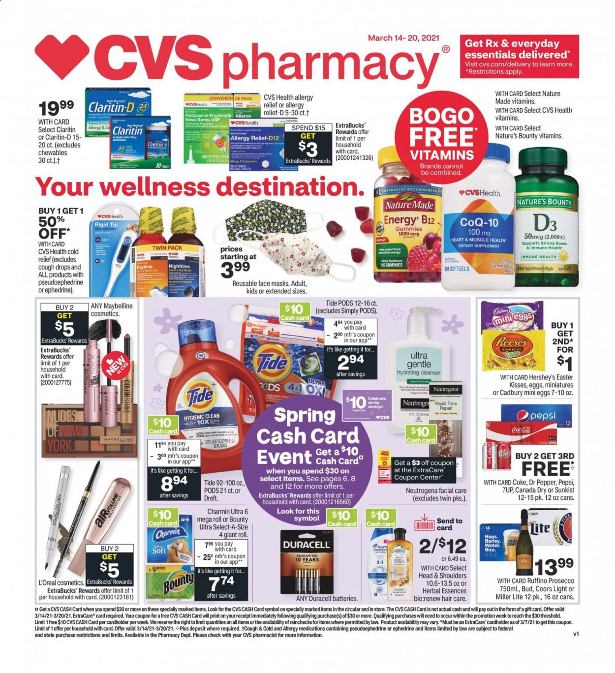 CVS Pharmacy ad - 03/14/2021 - 03/20/2021. Page 1