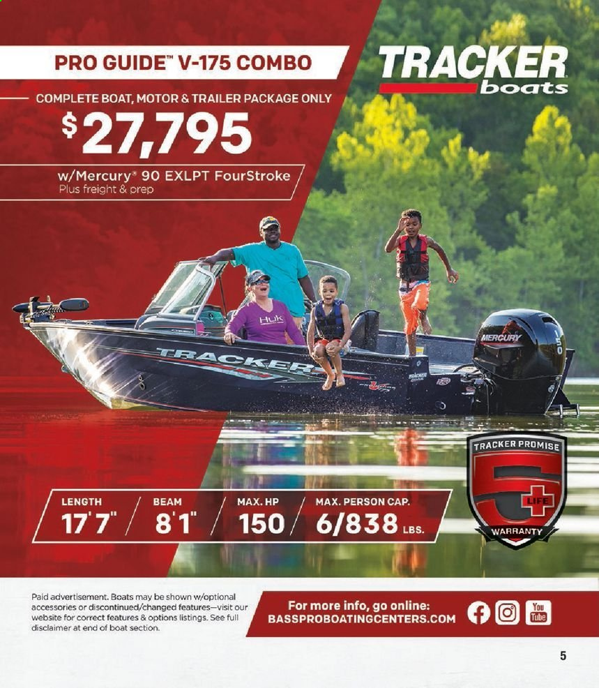 thumbnail - Cabela's Flyer - 03/13/2021 - 12/25/2021 - Sales products - boat. Page 5.