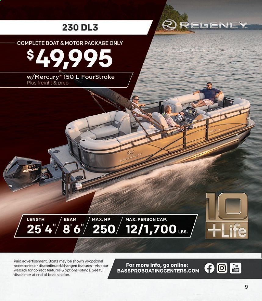 thumbnail - Cabela's Flyer - 03/13/2021 - 12/25/2021 - Sales products - boat. Page 9.