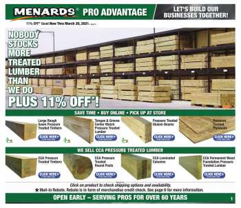 Menards Flyer - 03.14.2021 - 03.20.2021.