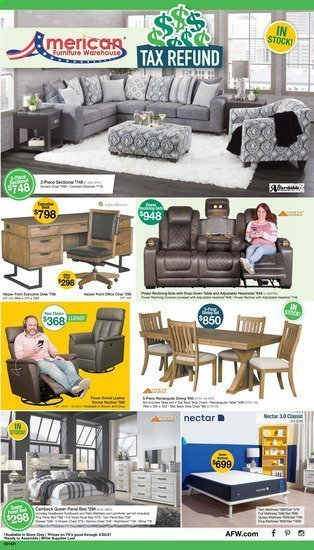 thumbnail - American Furniture Warehouse ad - 03/14/2021 - 03/20/2021.