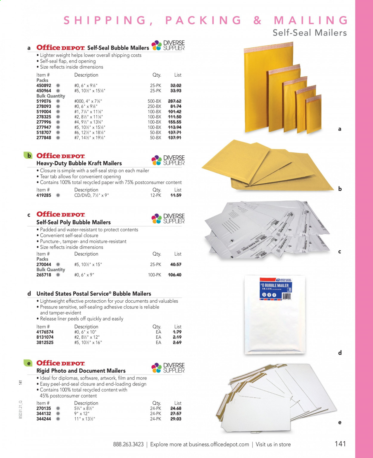 thumbnail - Office DEPOT Flyer - Sales products - DVD. Page 141.