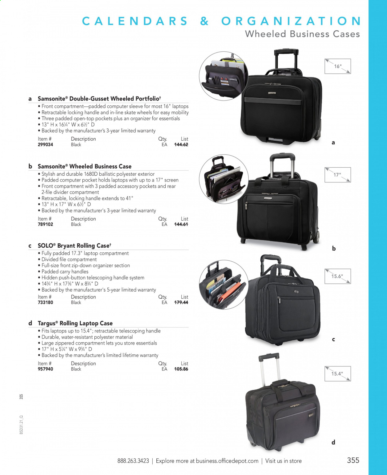 thumbnail - Office DEPOT Flyer - Sales products - laptop, computer. Page 355.