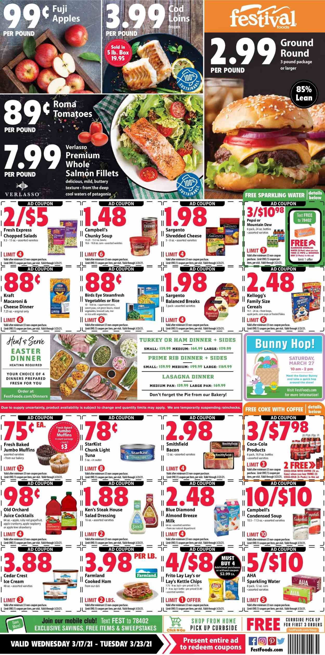 Festival Foods ad - 03/17/2021 - 03/23/2021. Page 1
