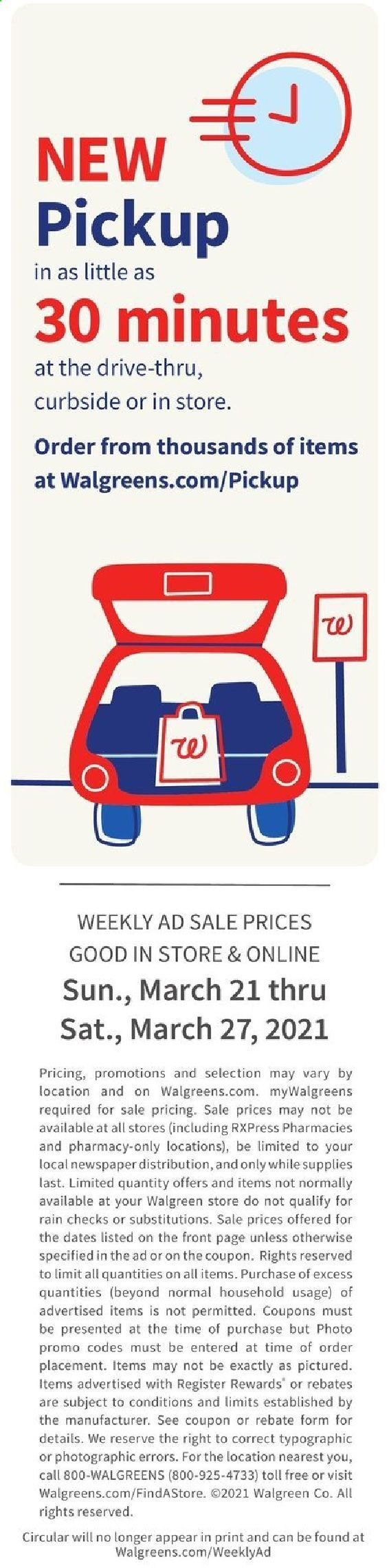 Walgreens ad - 03/21/2021 - 03/27/2021. Page 29