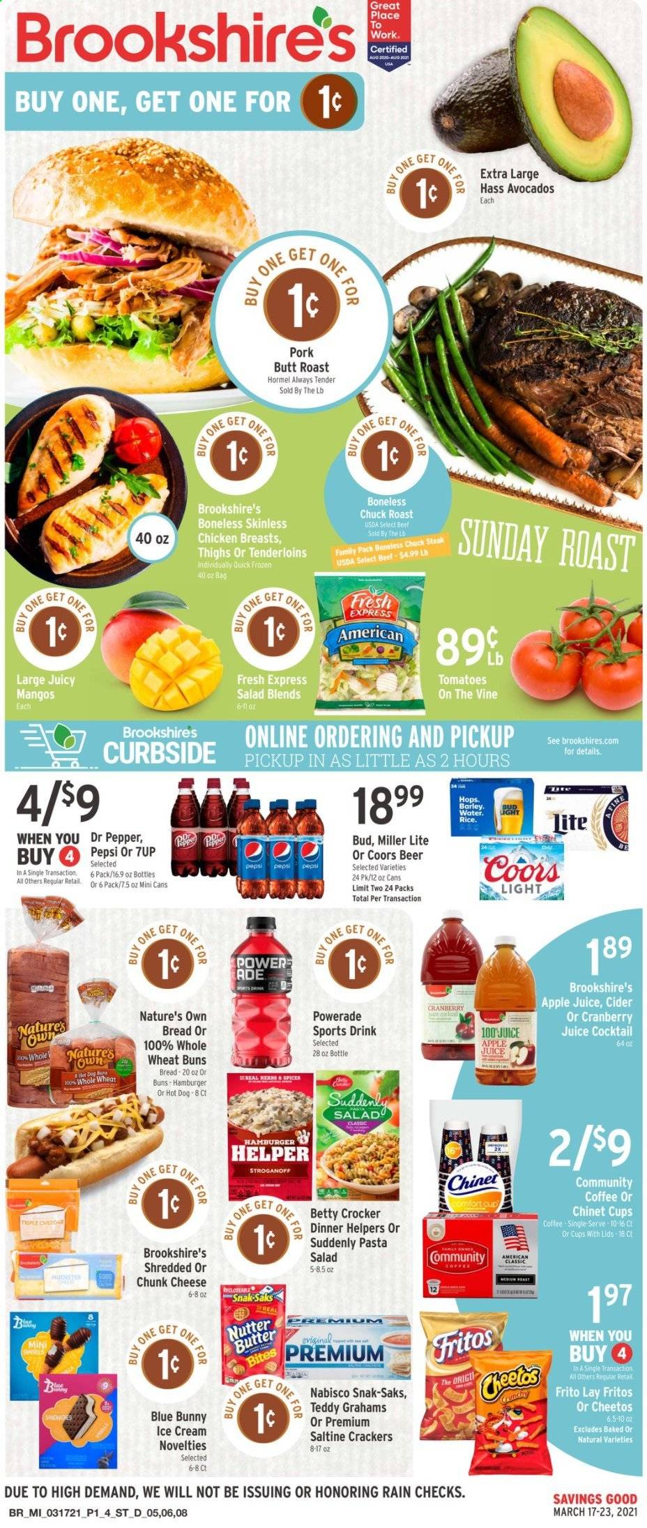 Brookshires ad - 03/17/2021 - 03/23/2021. Page 1