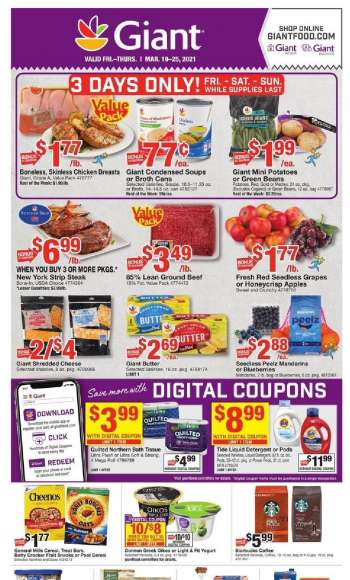 Giant Food Flyer - 03.19.2021 - 03.25.2021.
