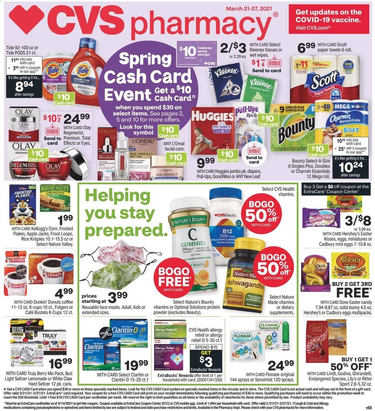 CVS Pharmacy ad - 03/21/2021 - 03/27/2021. Page 1