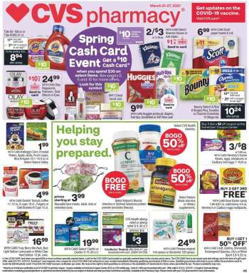 CVS Pharmacy Flyer - 03.21.2021 - 03.27.2021.