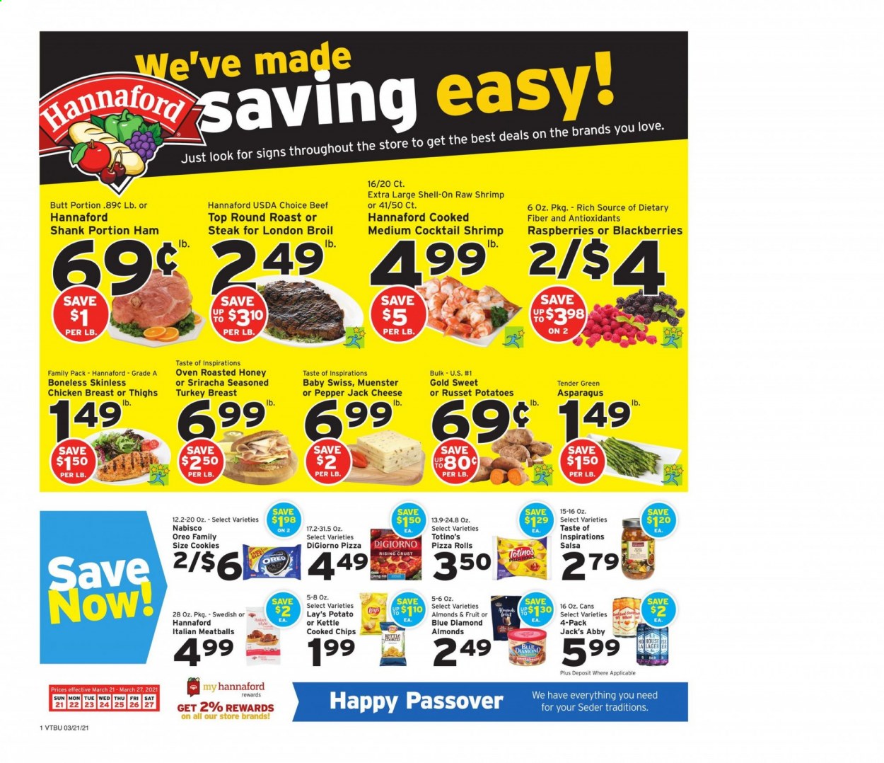 Hannaford ad - 03/21/2021 - 03/27/2021. Page 1