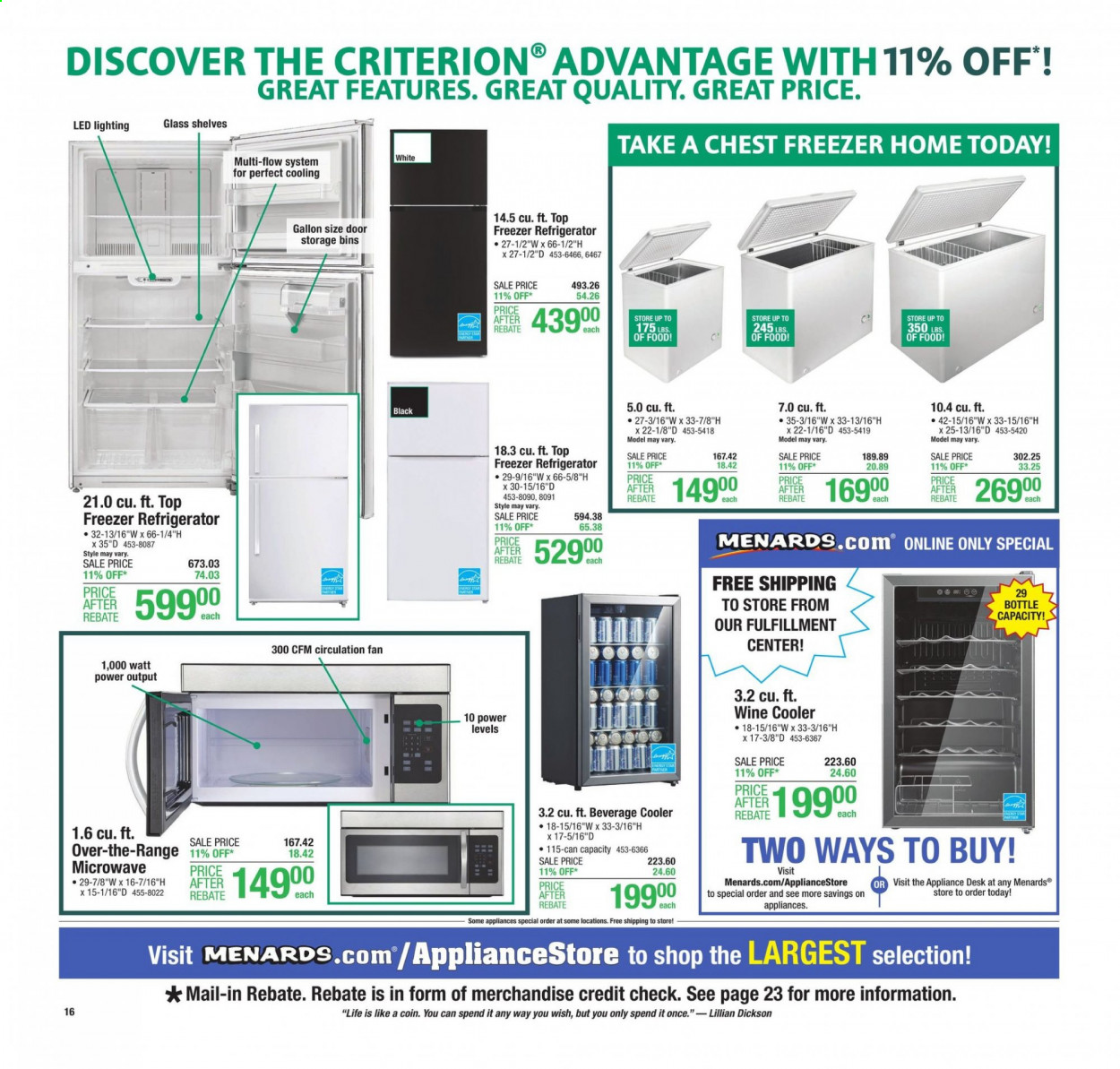 Menards ad - 03/18/2021 - 03/27/2021. Page 16