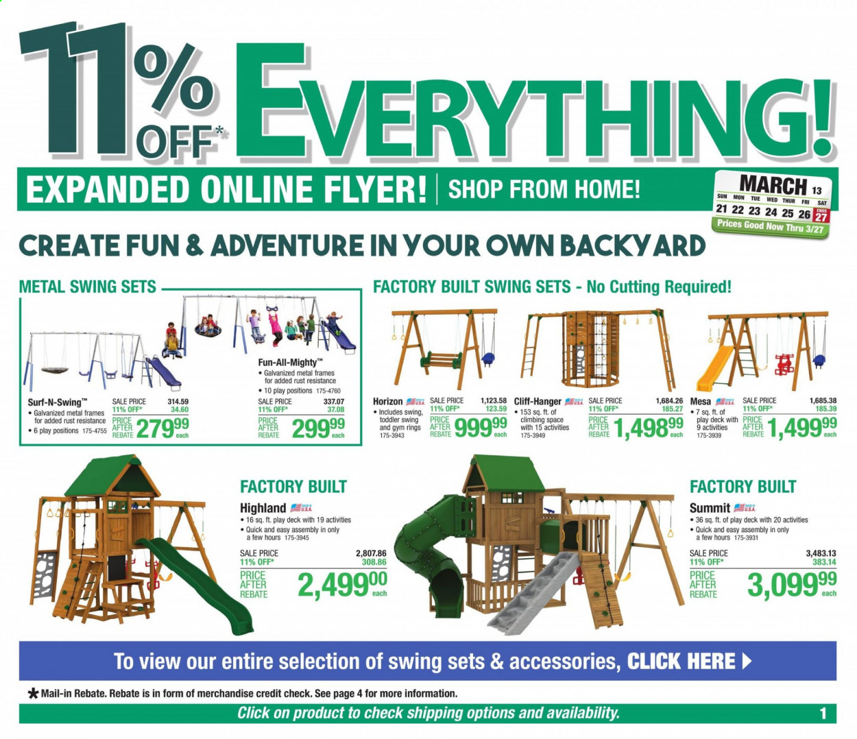 Menards ad - 03/18/2021 - 03/27/2021. Page 1