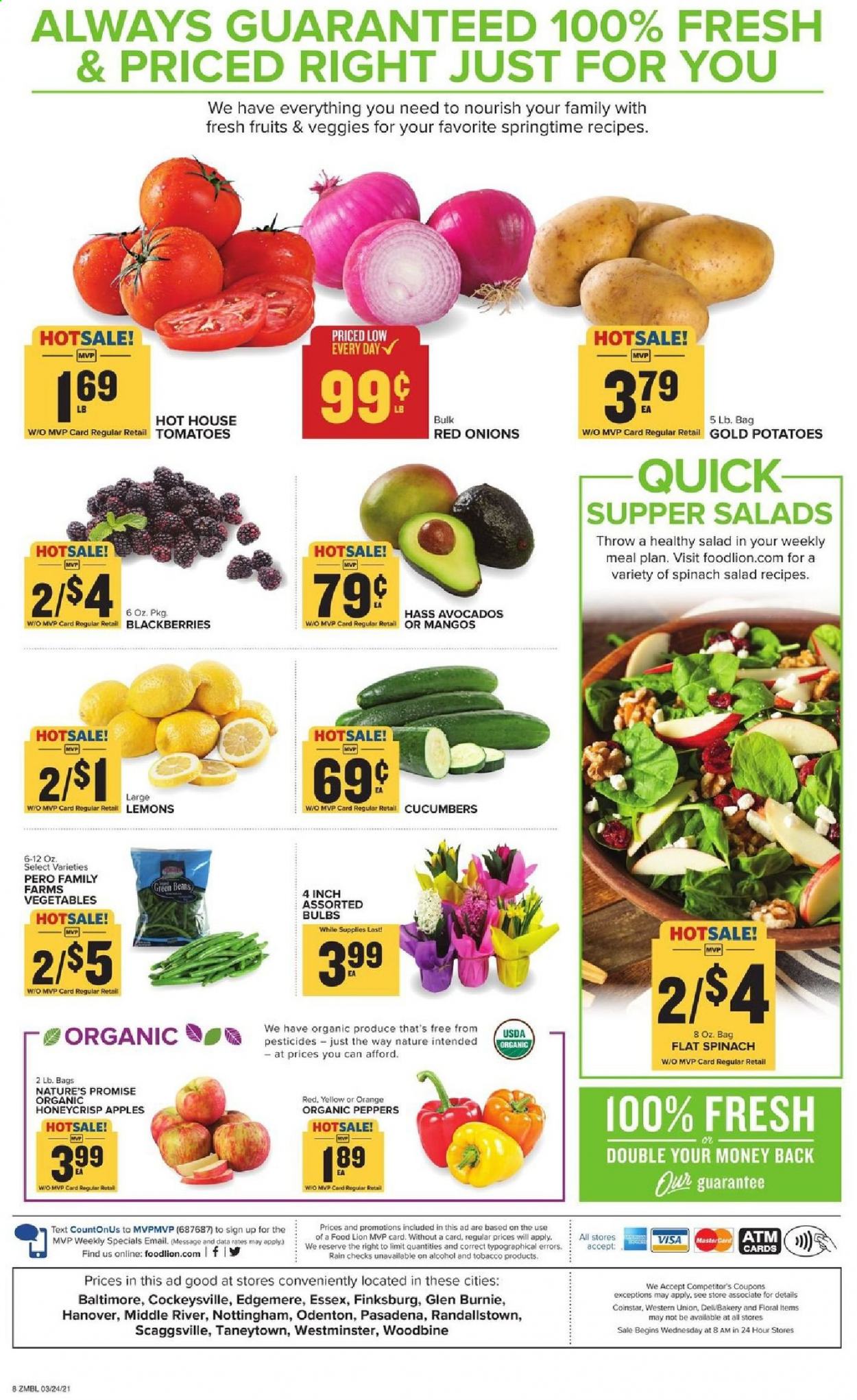 Food Lion ad - 03/24/2021 - 03/30/2021. Page 8