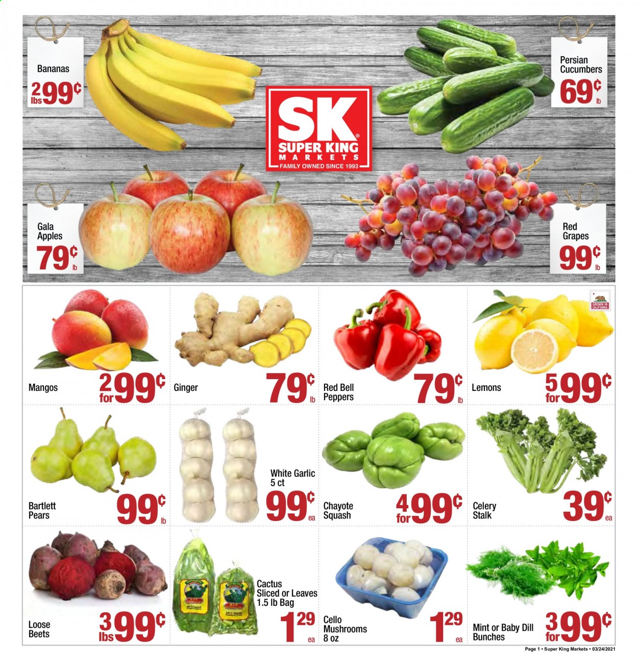 Super King Markets ad - 03/24/2021 - 03/30/2021. Page 1