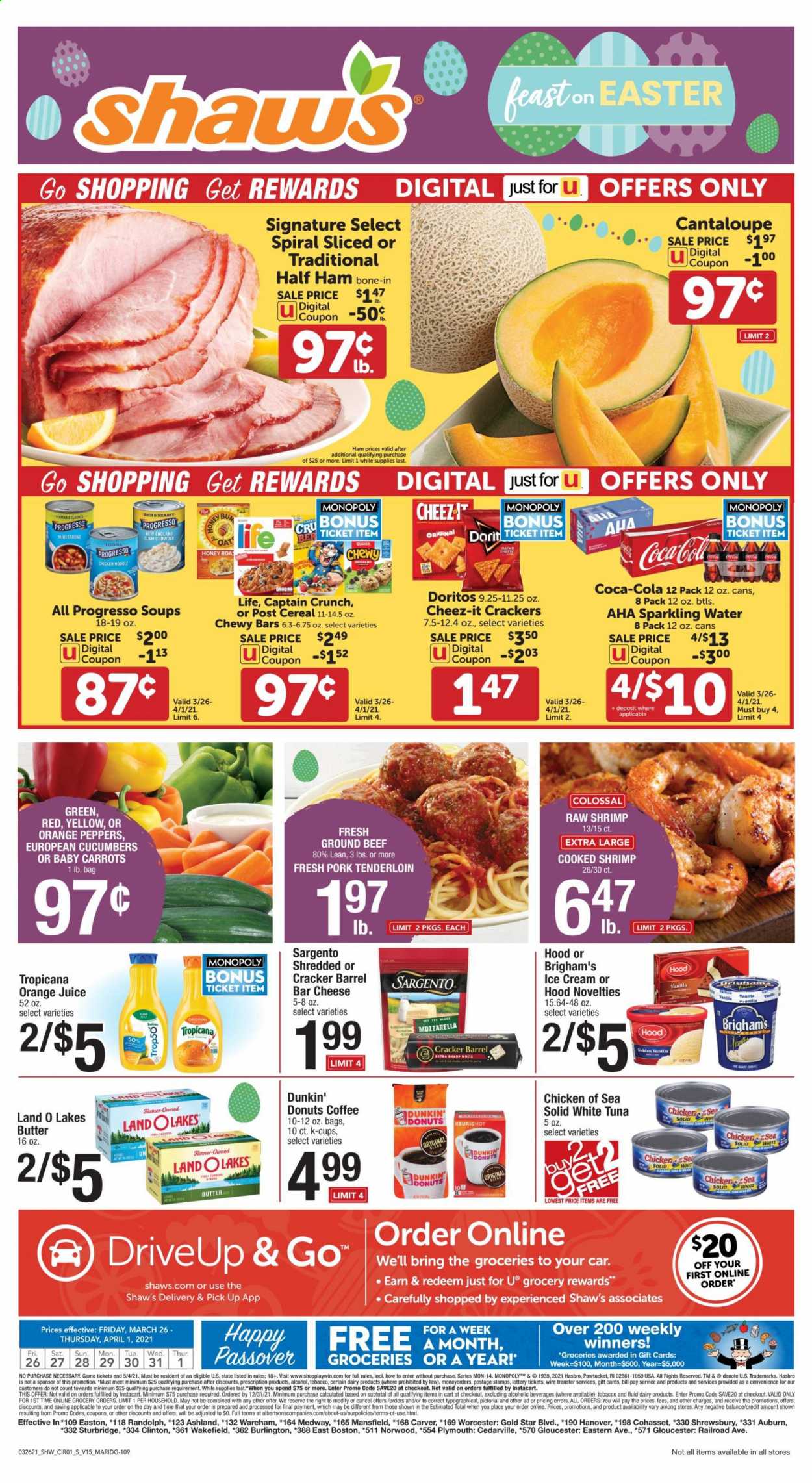 Shaw’s ad - 03/26/2021 - 04/01/2021. Page 1