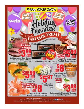 Weis Flyer - 03.26.2021 - 03.26.2021.
