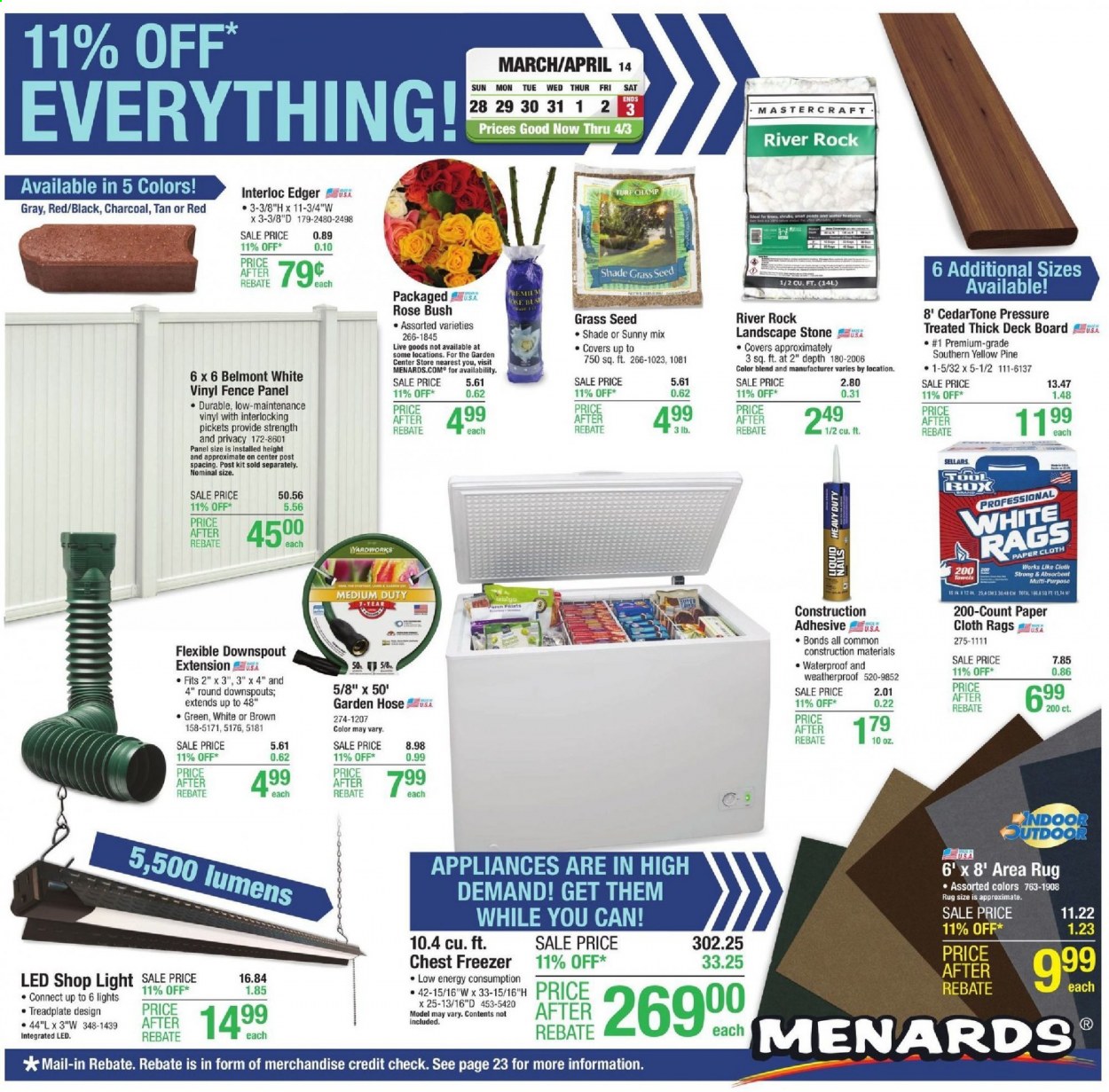 Menards ad - 03/28/2021 - 04/03/2021. Page 1