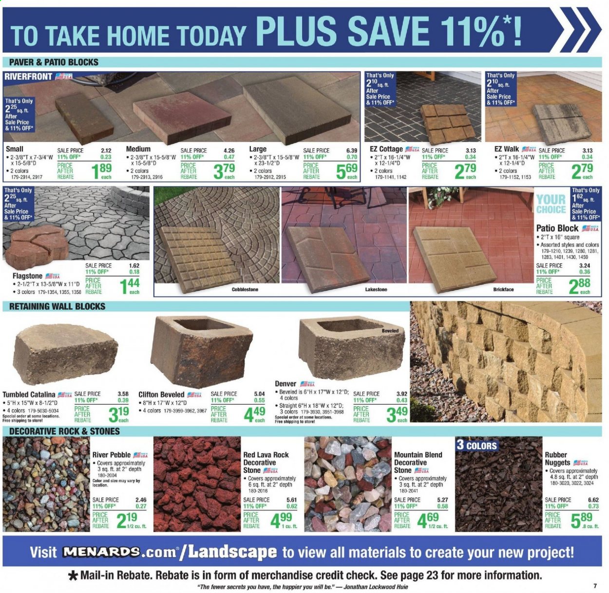 Menards ad - 03/28/2021 - 04/03/2021. Page 7