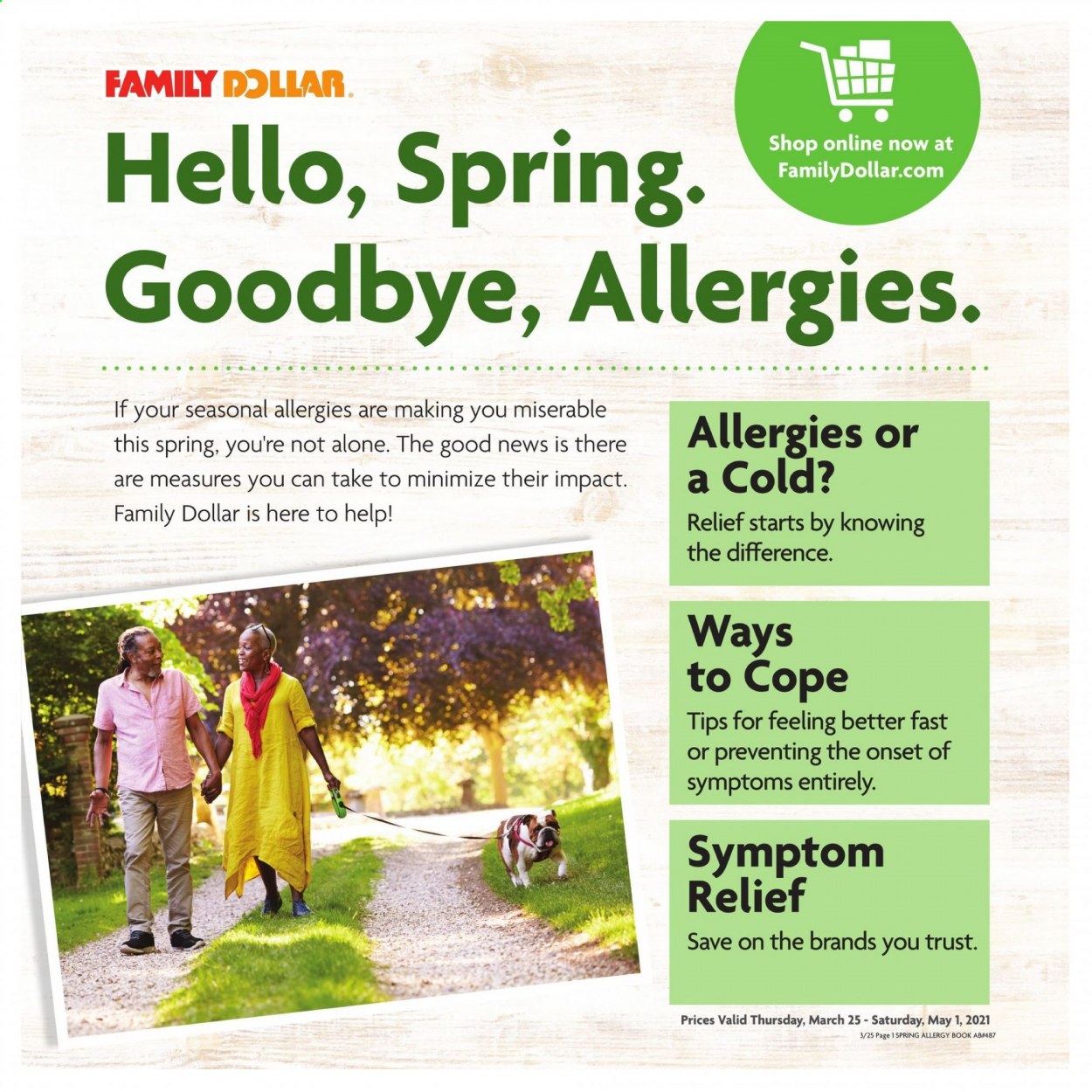 Family Dollar ad - 03/25/2021 - 05/01/2021. Page 1
