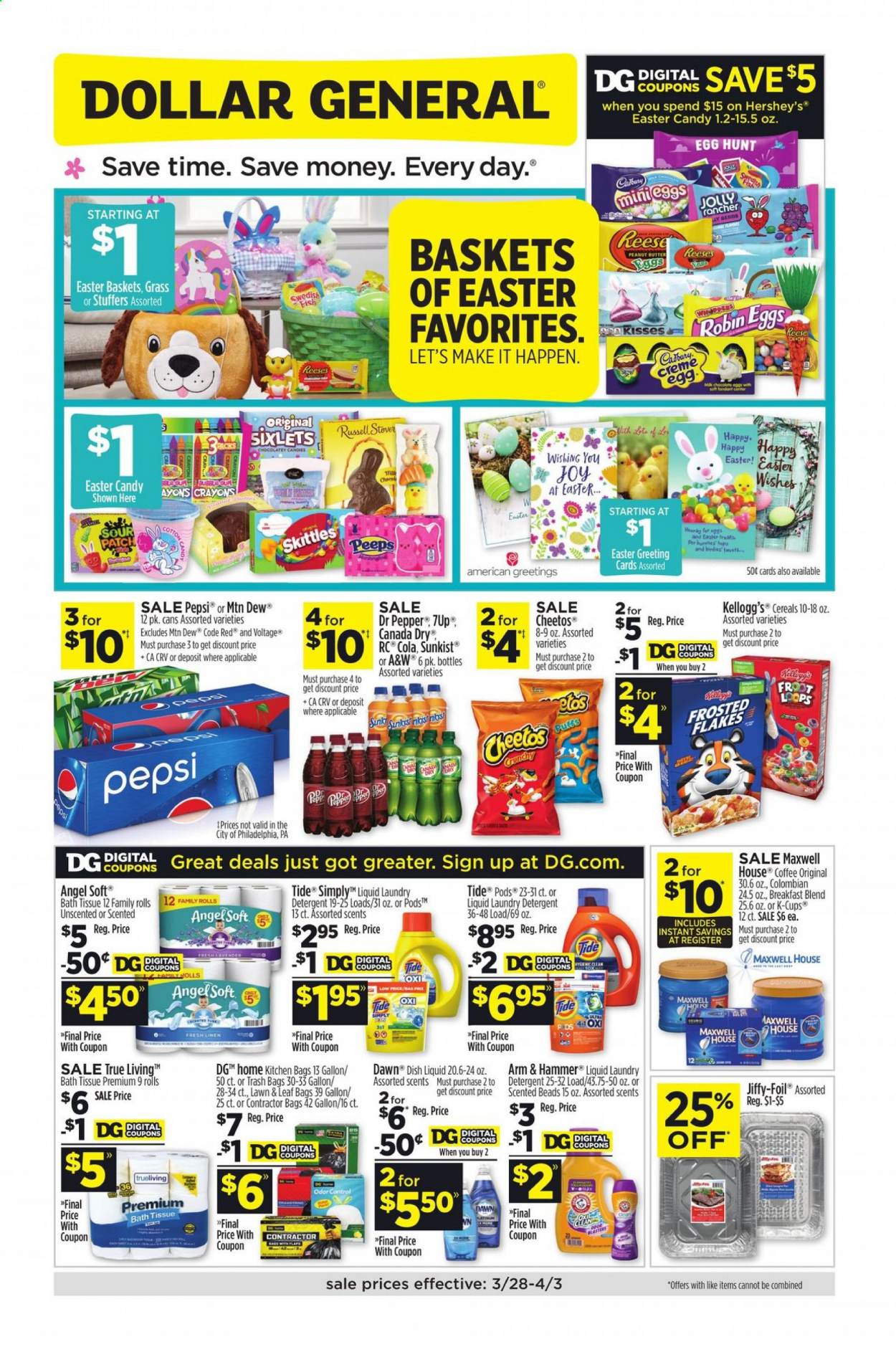 Dollar General ad - 03/28/2021 - 04/03/2021. Page 1