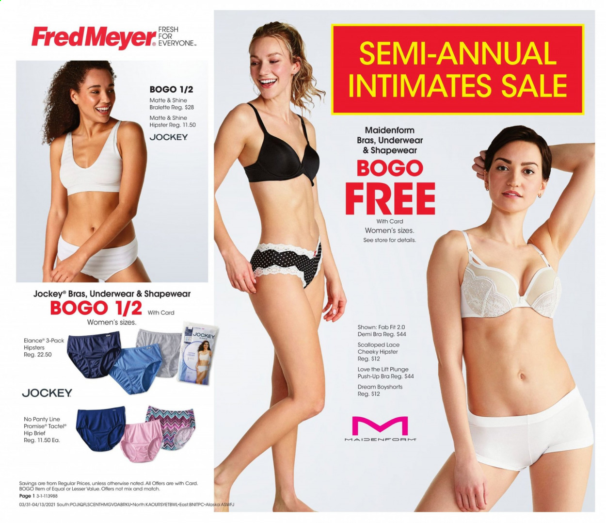 Fred Meyer ad - 03/31/2021 - 04/13/2021. Page 1