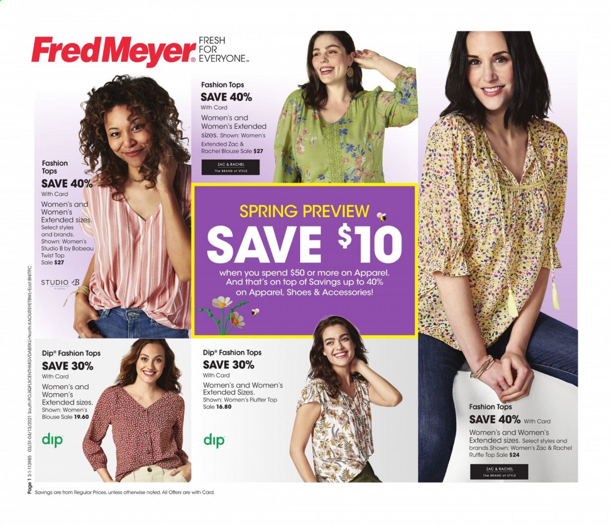 Fred Meyer ad - 03/31/2021 - 04/13/2021. Page 1
