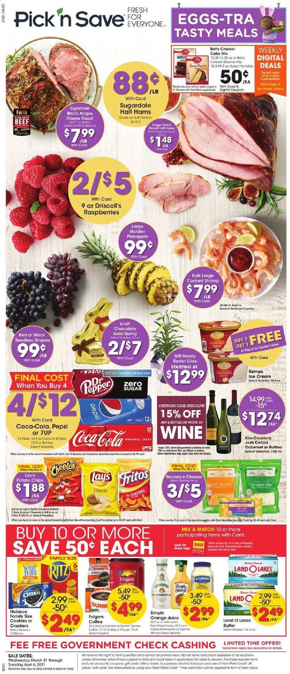 Pick ‘n Save ad - 03/31/2021 - 04/06/2021. Page 1