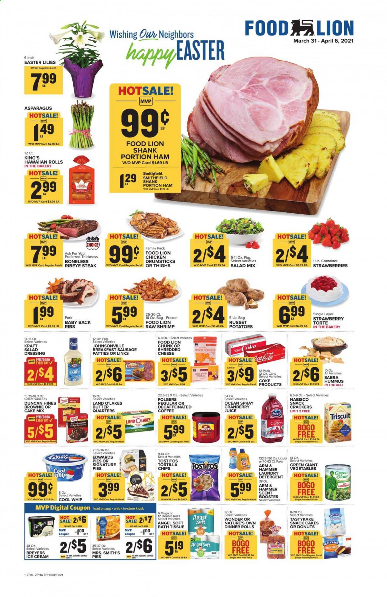 Food Lion ad - 03/31/2021 - 04/06/2021. Page 1