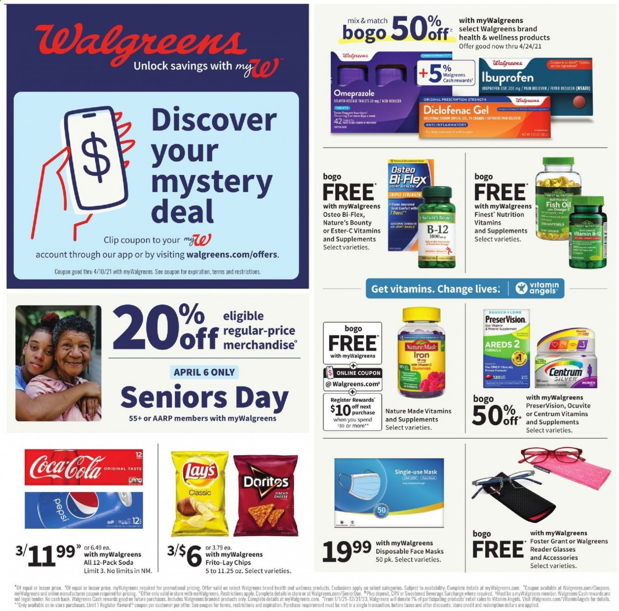 Walgreens ad - 04/04/2021 - 04/10/2021. Page 1