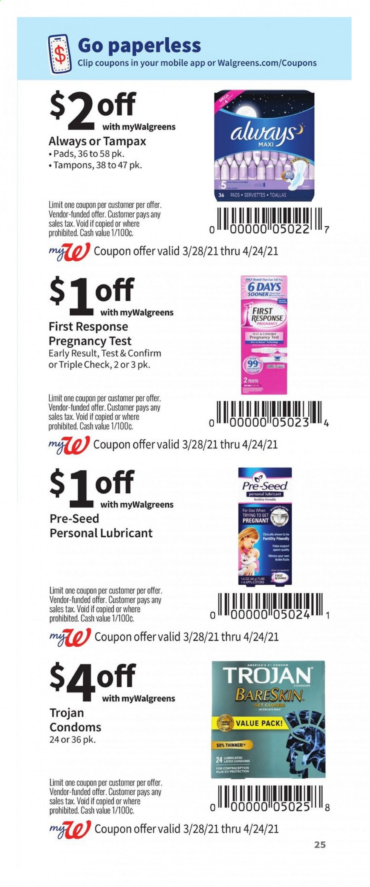 Walgreens ad - 03/28/2021 - 04/24/2021. Page 25