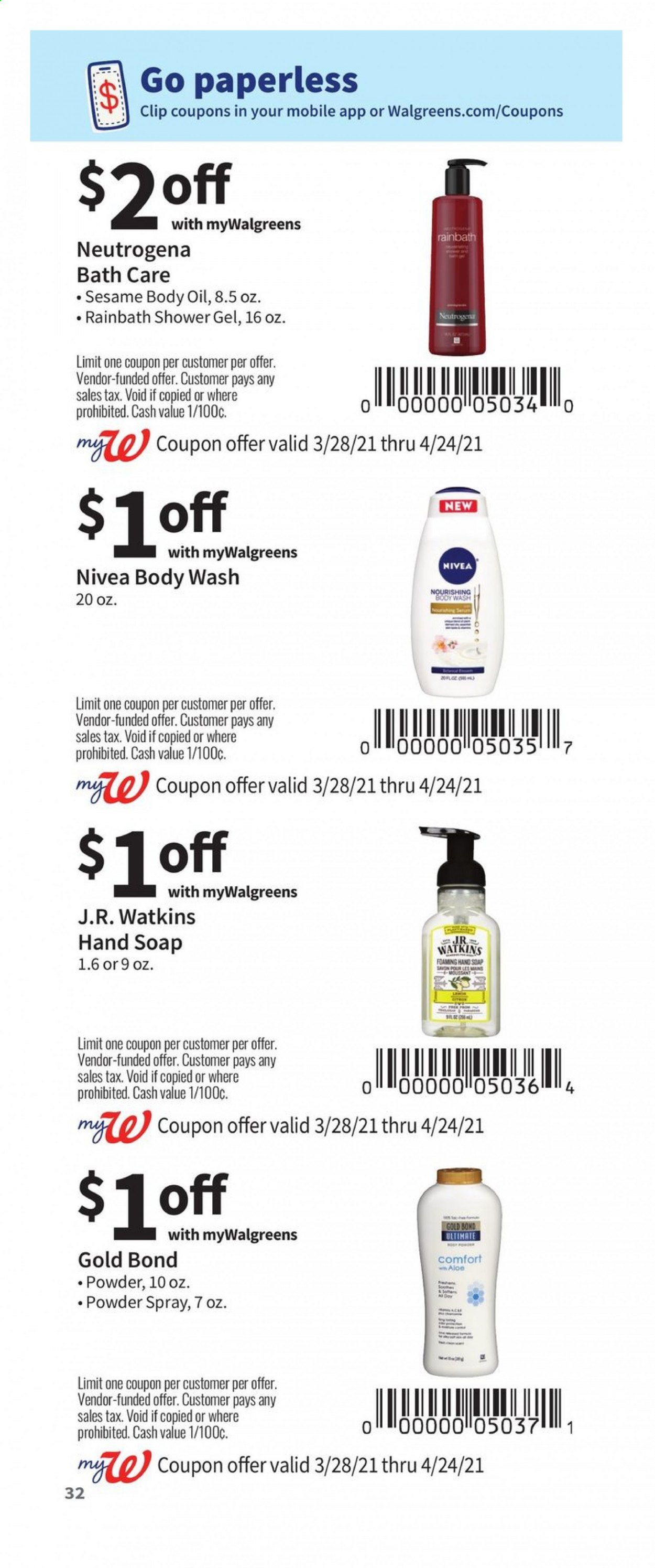 Walgreens ad - 03/28/2021 - 04/24/2021. Page 32