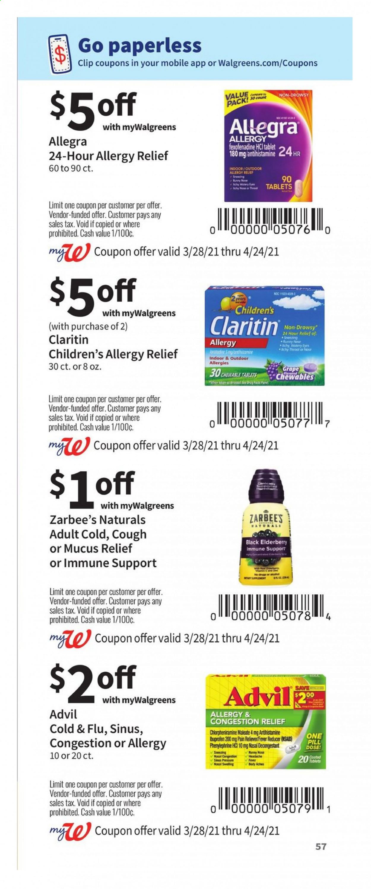 Walgreens ad - 03/28/2021 - 04/24/2021. Page 57