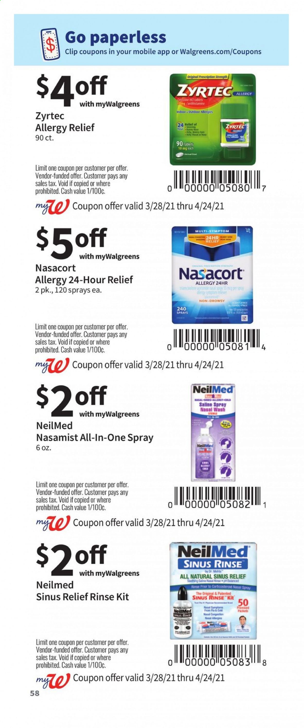 Walgreens ad - 03/28/2021 - 04/24/2021. Page 58