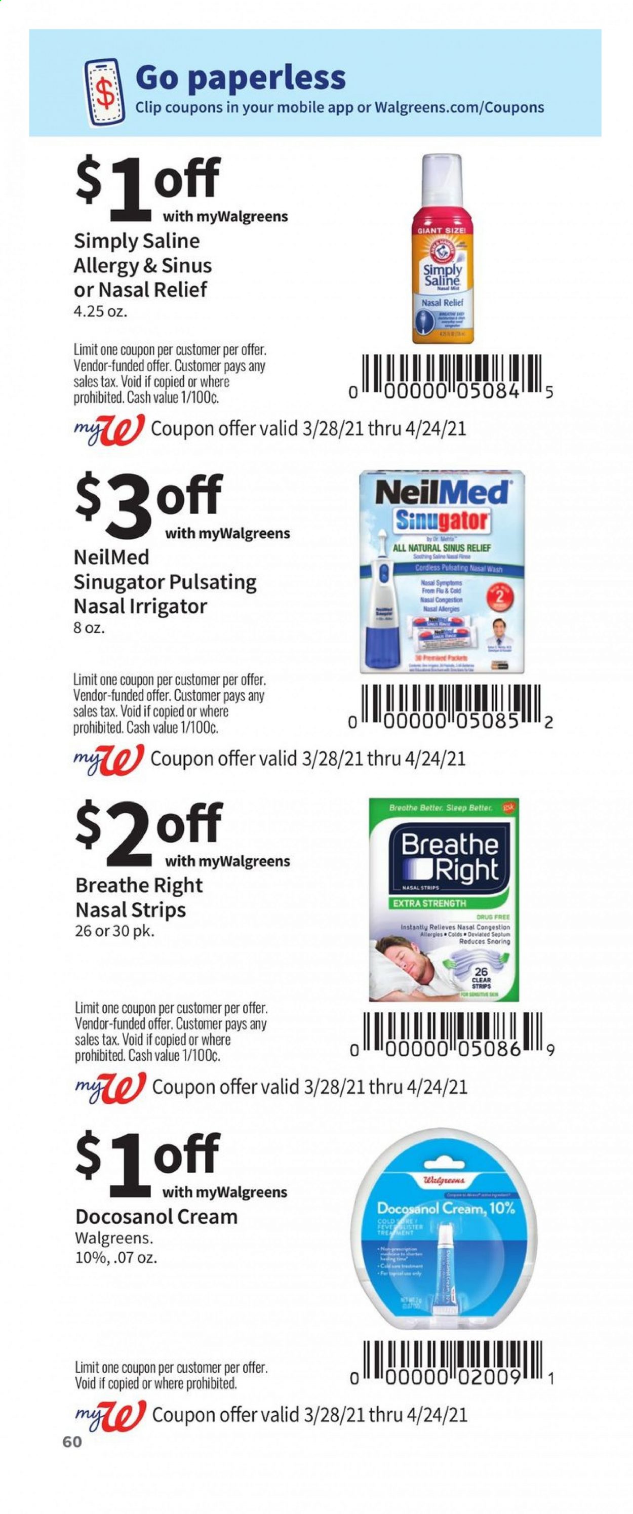 Walgreens ad - 03/28/2021 - 04/24/2021. Page 60
