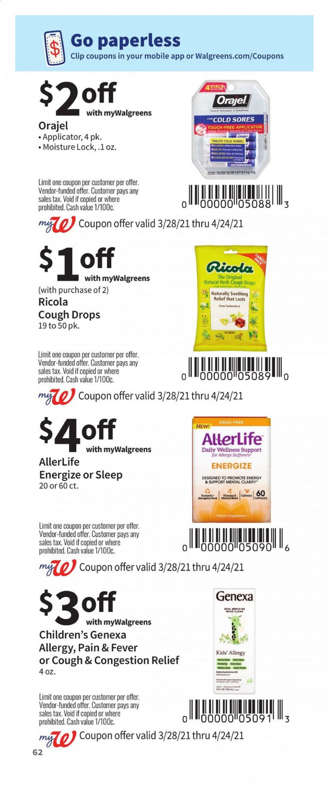 Walgreens ad - 03/28/2021 - 04/24/2021. Page 62
