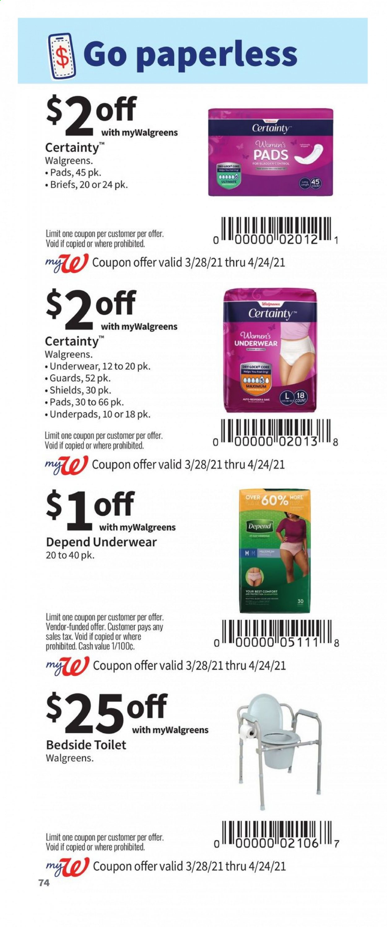 Walgreens ad - 03/28/2021 - 04/24/2021. Page 74