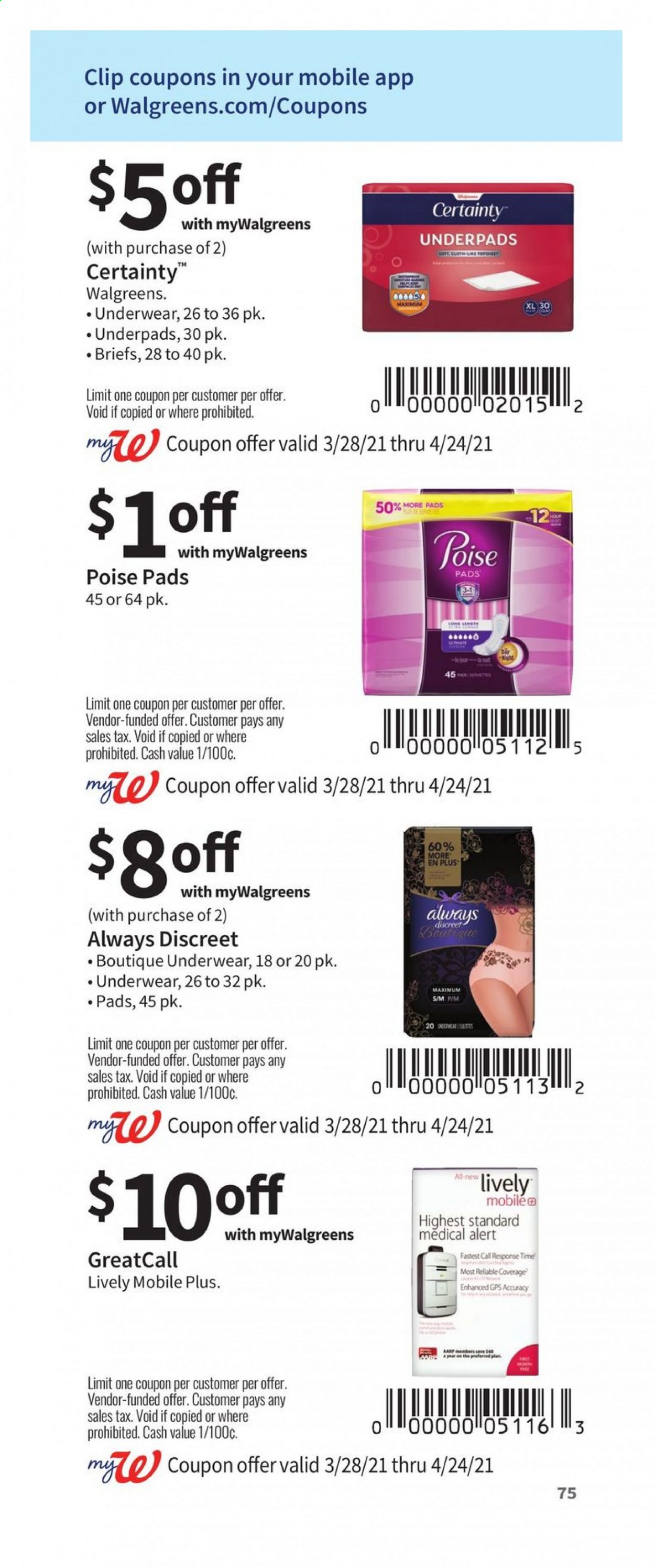 Walgreens ad - 03/28/2021 - 04/24/2021. Page 75