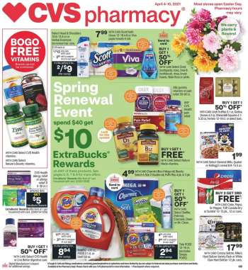CVS Pharmacy Flyer - 04.04.2021 - 04.10.2021.