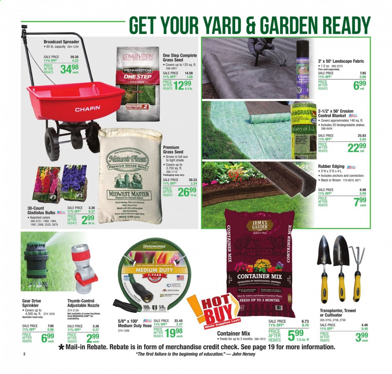 Menards ad - 04/01/2021 - 04/10/2021. Page 2