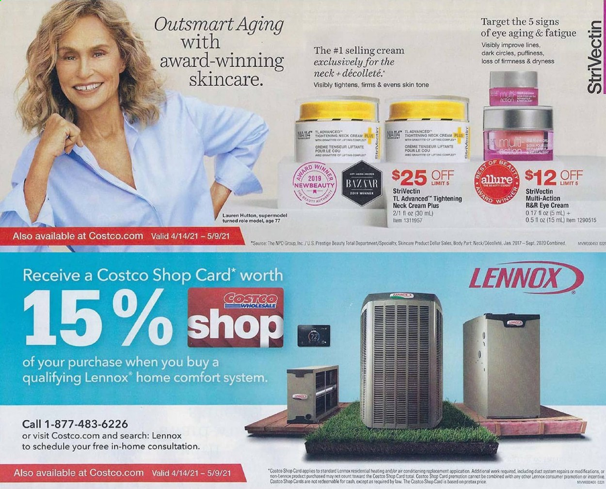 thumbnail - Costco Flyer - 04/14/2021 - 05/09/2021 - Sales products - eye cream. Page 3.