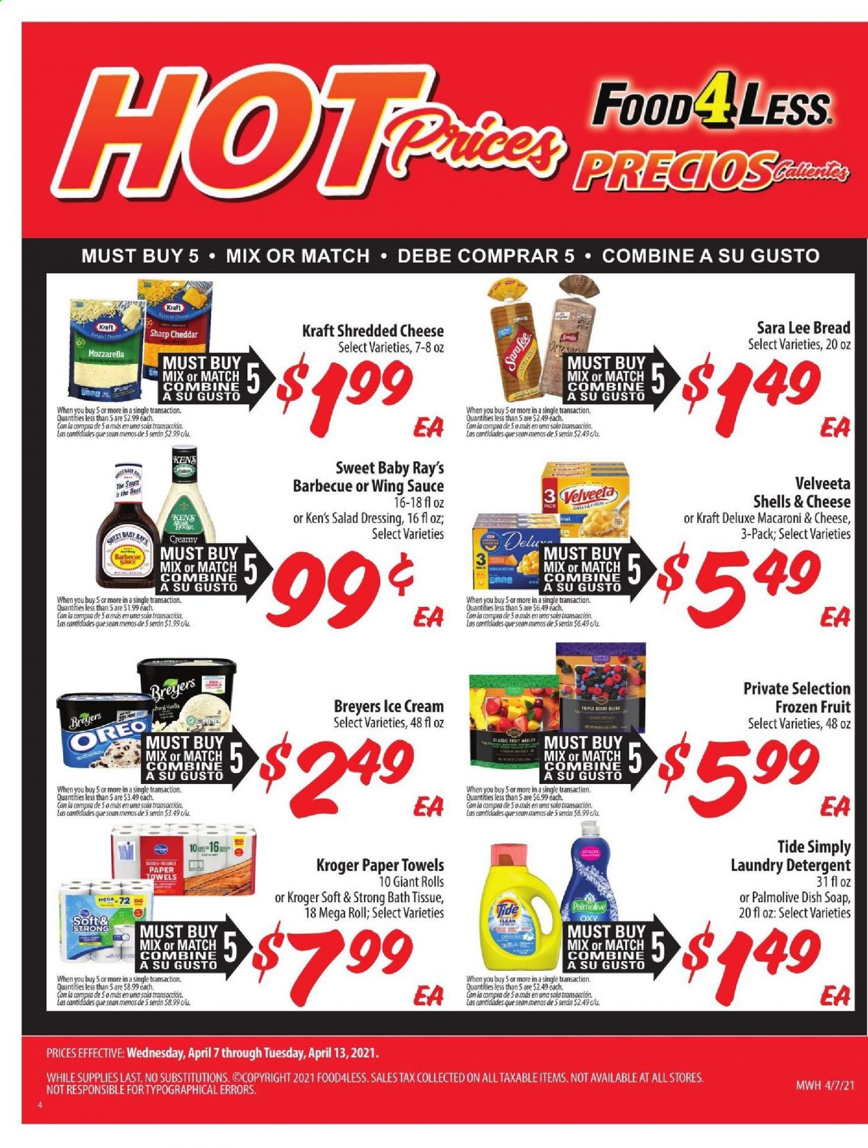 Food 4 Less ad - 04/07/2021 - 04/13/2021. Page 1