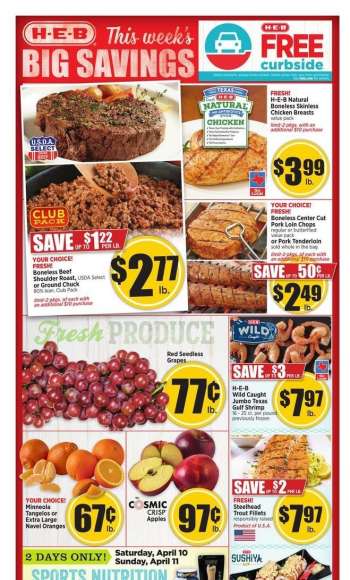 H-E-B Flyer - 04.07.2021 - 04.13.2021.