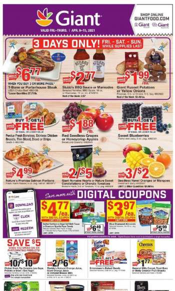 Giant Food Flyer - 04.09.2021 - 04.15.2021.