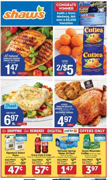 Shaw’s Flyer - 04.09.2021 - 04.15.2021.