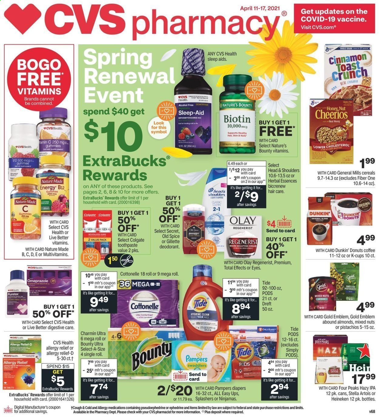 CVS Pharmacy ad - 04/11/2021 - 04/17/2021. Page 1